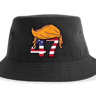 TRUMP 2024 47th President Hair Sustainable Bucket Hat