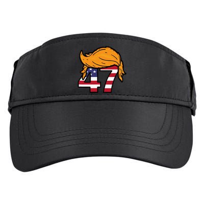 TRUMP 2024 47th President Hair Adult Drive Performance Visor