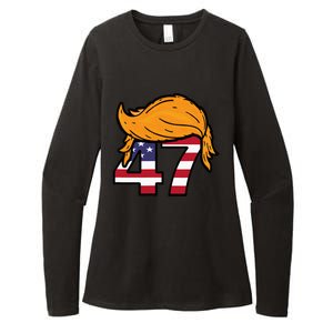 TRUMP 2024 47th President Hair Womens CVC Long Sleeve Shirt