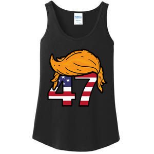 TRUMP 2024 47th President Hair Ladies Essential Tank