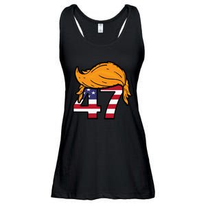 TRUMP 2024 47th President Hair Ladies Essential Flowy Tank