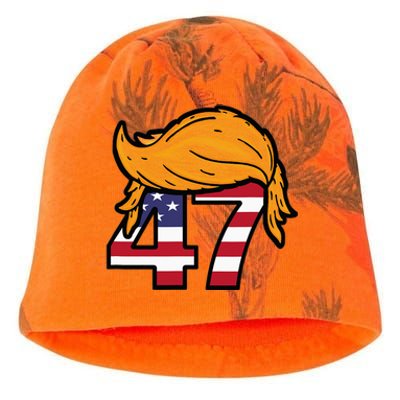 TRUMP 2024 47th President Hair Kati - Camo Knit Beanie