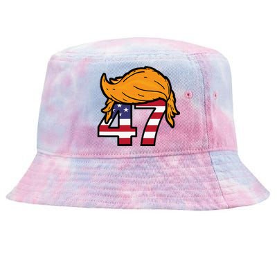 TRUMP 2024 47th President Hair Tie-Dyed Bucket Hat