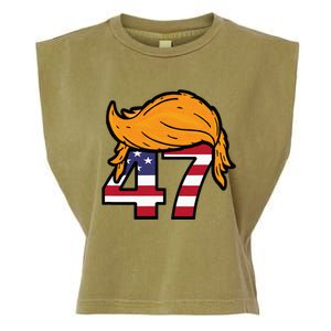 TRUMP 2024 47th President Hair Garment-Dyed Women's Muscle Tee