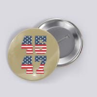 Trump 2024 45 47 Vintage American Flag Retro 4547 Trump 2024 Button