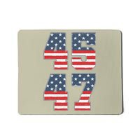 Trump 2024 45 47 Vintage American Flag Retro 4547 Trump 2024 Mousepad