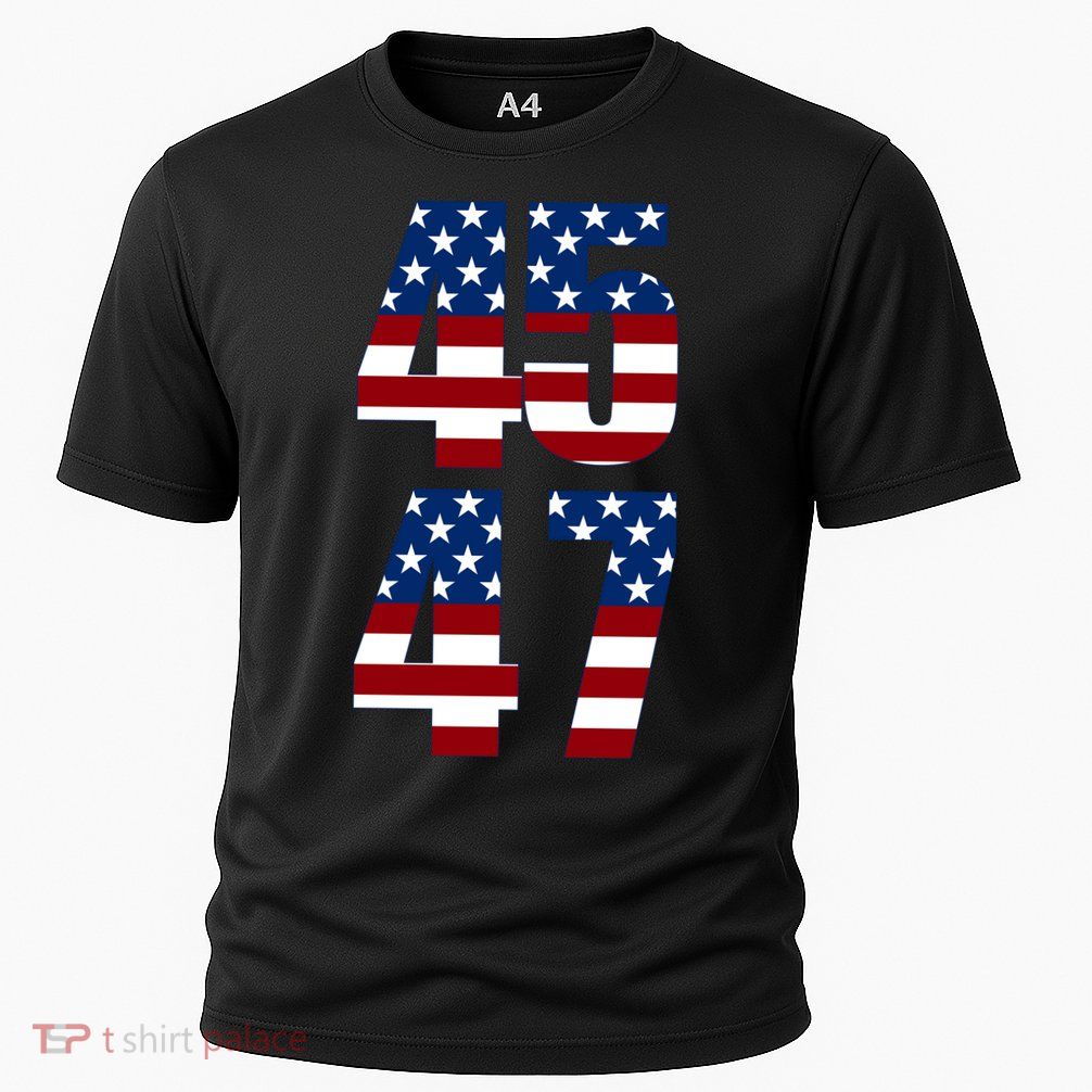 Trump 2024 45 47 Vintage American Flag Retro 4547 Trump 2024 Performance Shirt