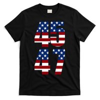 Trump 2024 45 47 Vintage American Flag Retro 4547 Trump 2024 T-Shirt