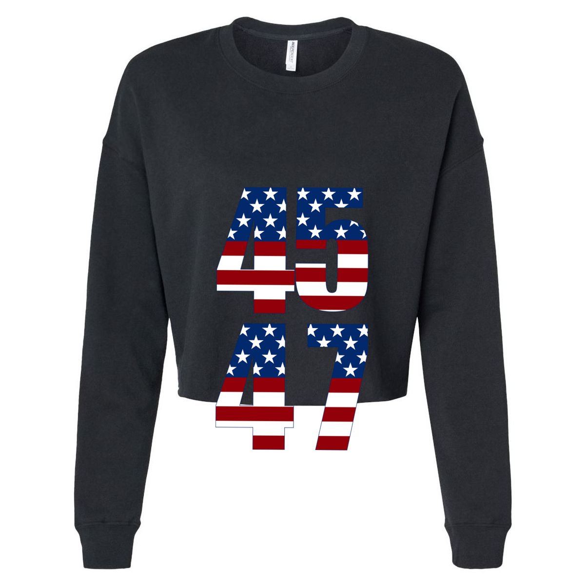 Trump 2024 45 47 Vintage American Flag Retro 4547 Trump 2024 T-Shirt