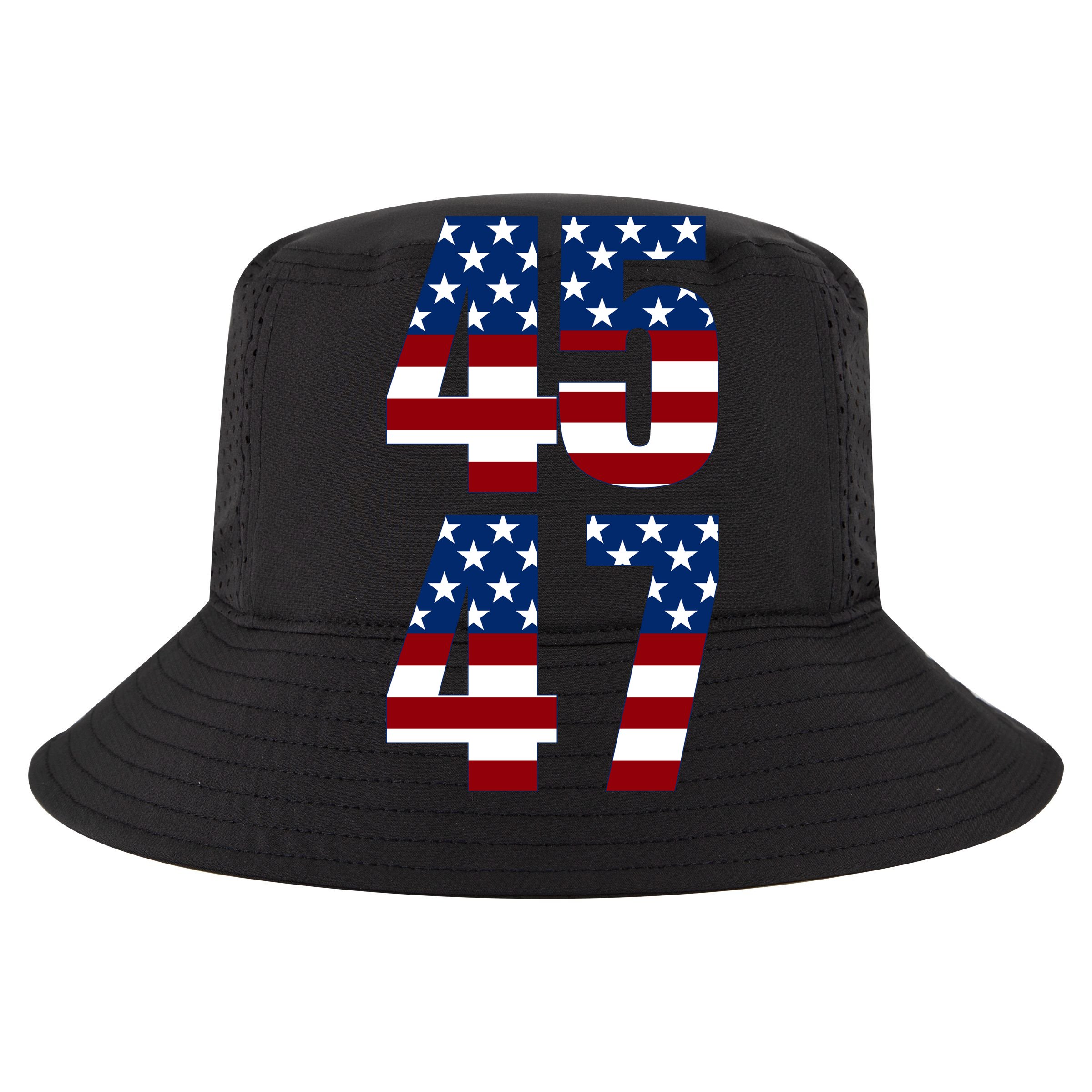 Trump 2024 45 47 Vintage American Flag Retro 4547 Trump 2024 T-Shirt