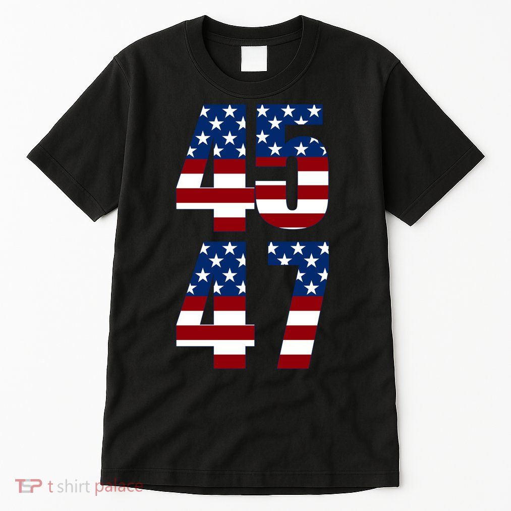 Trump 2024 45 47 Vintage American Flag Retro 4547 Trump 2024 Tall T-Shirt