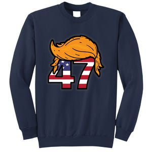 TRUMP 2024 47th President Hair Sweatshirt