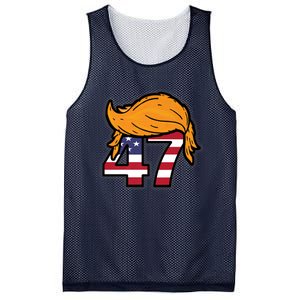 TRUMP 2024 47th President Hair Mesh Reversible Basketball Jersey Tank