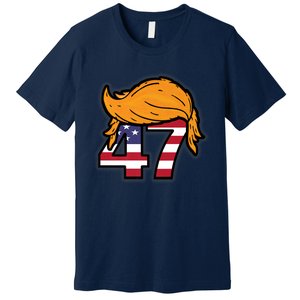 TRUMP 2024 47th President Hair Premium T-Shirt