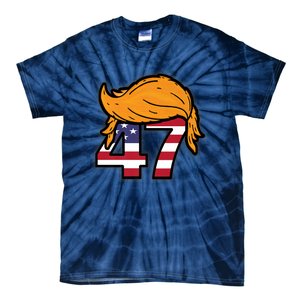 TRUMP 2024 47th President Hair Tie-Dye T-Shirt