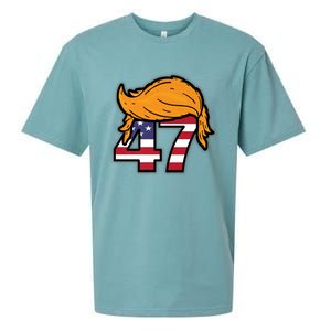 TRUMP 2024 47th President Hair Sueded Cloud Jersey T-Shirt