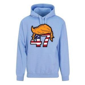 TRUMP 2024 47th President Hair Unisex Surf Hoodie