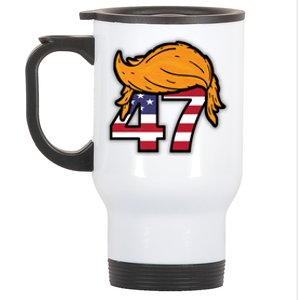 TRUMP 2024 47th President Hair Stainless Steel Travel Mug