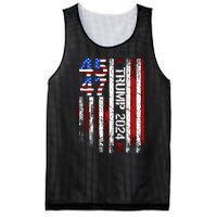 Trump 2024 45 47 Vintage American Flag Retro 4547 Mesh Reversible Basketball Jersey Tank