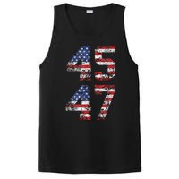 Trump 2024 45 47 Vintage American Flag Retro 4547 Us 2024 PosiCharge Competitor Tank