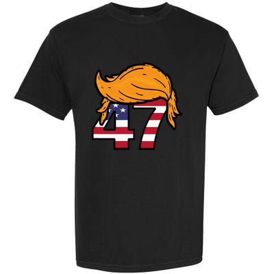 TRUMP 2024 47th President Hair Garment-Dyed Heavyweight T-Shirt