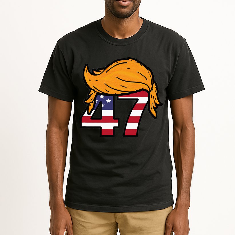 TRUMP 47th President Hair Tall T-Shirt