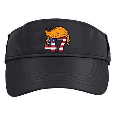 TRUMP 47th President Hair Adult Drive Performance Visor