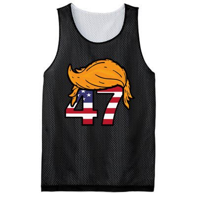 TRUMP 2024 47th President Hair Mesh Reversible Basketball Jersey Tank