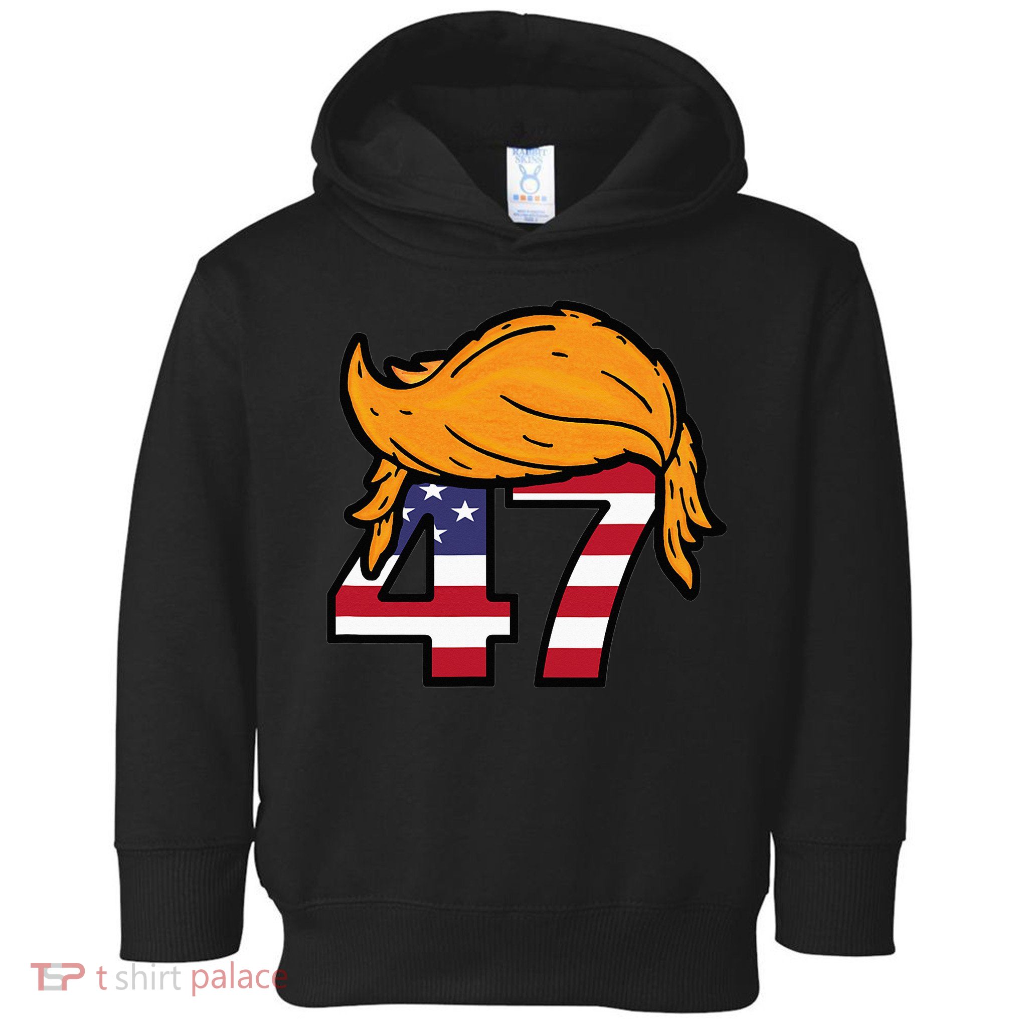 TRUMP 47th President Hair Toddler Hoodie