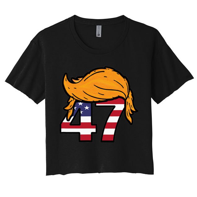 TRUMP 47th President Hair Crop Top