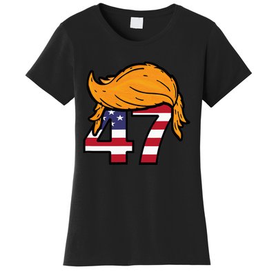 TRUMP 2024 47th President Hair Women's T-Shirt