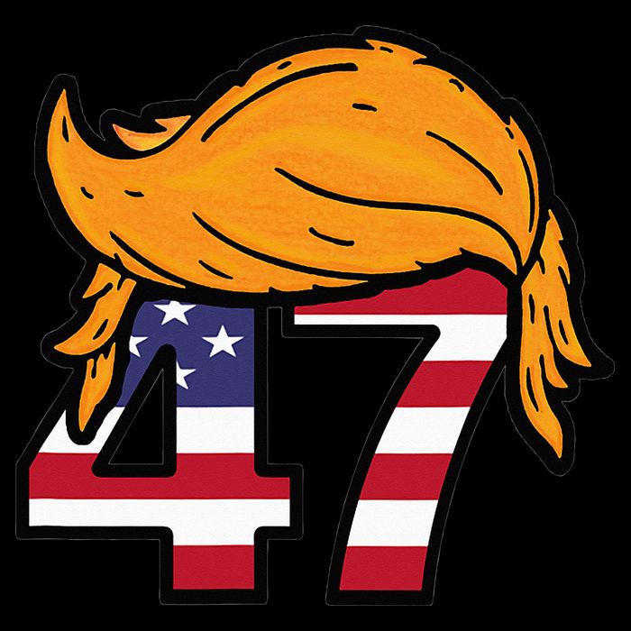 TRUMP 47th President Hair Women's V-Neck T-Shirt