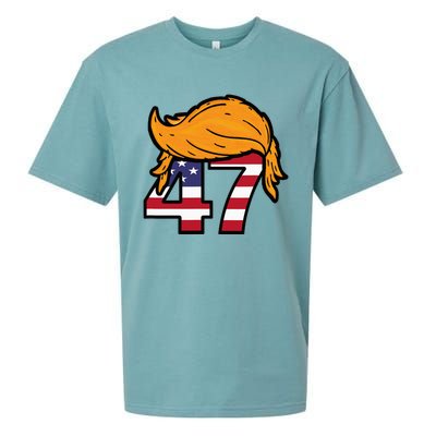 TRUMP 2024 47th President Hair Sueded Cloud Jersey T-Shirt