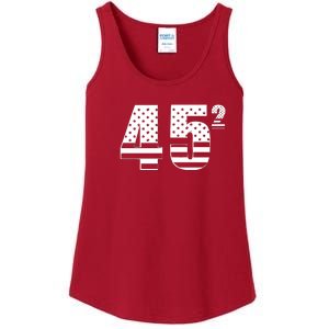 Trump 2024 45 Squared Second Presidential Term USA Ladies Essential Tank