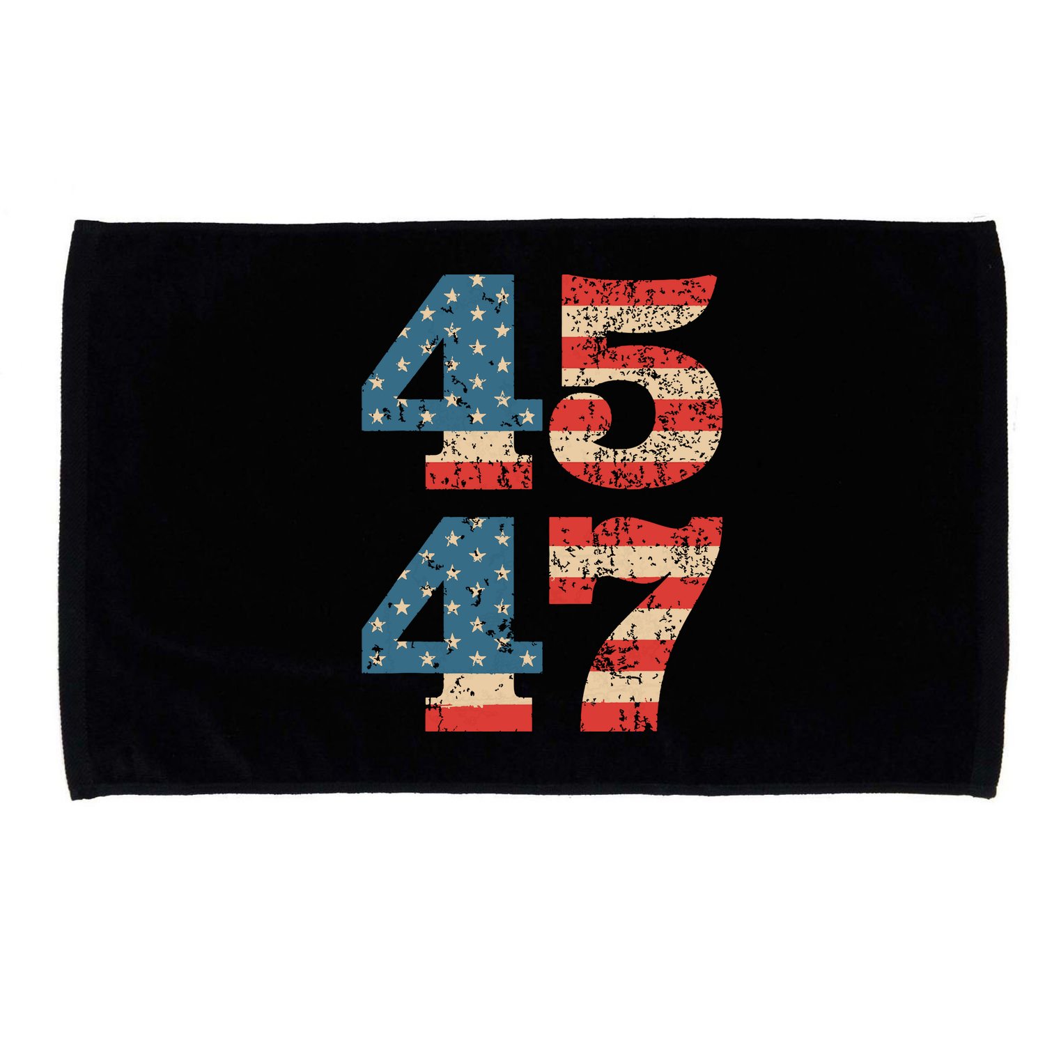 Trump 2024 45 47 Vintage American Flag Retro 4547 Trump 2024 Microfiber Hand Towel