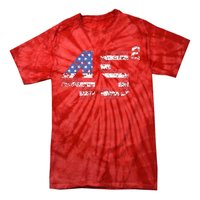 Trump 2024 45 Squared Second Term Usa Vintage Tie-Dye T-Shirt