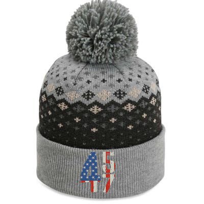 Trump 2024 45 47 Vintage Usa Trump 2024 Vintage The Baniff Cuffed Pom Beanie