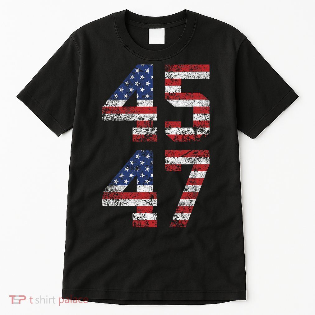 Trump 2024 45 47 Vintage Usa Flag Tall T-Shirt