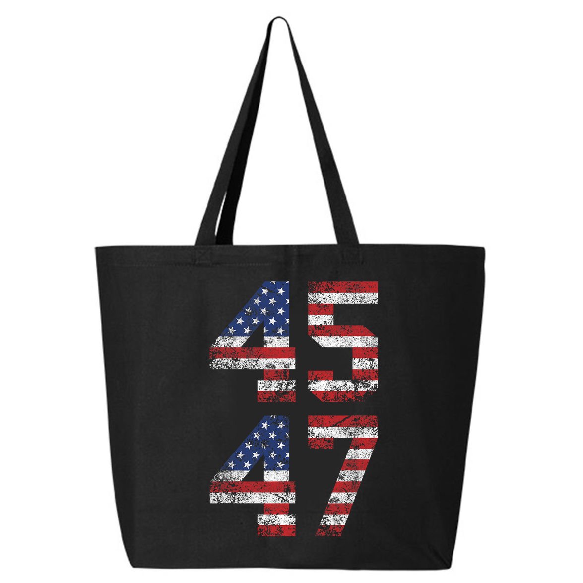 Trump 2024 45 47 Vintage Usa Flag 25L Jumbo Tote