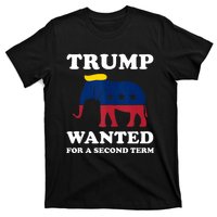 Trump 2024 45 Squared Trump Wanted For Second Term 2024 T-Shirt