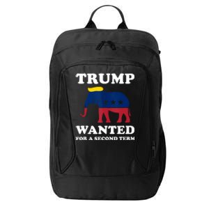 Trump 2024 45 Squared Trump Wanted For Second Term 2024 City Backpack