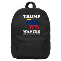 Trump 2024 45 Squared Trump Wanted For Second Term 2024 16 in Basic Backpack