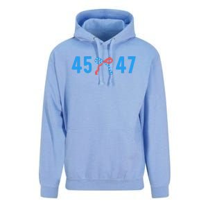 Trump 2024 47th President 45 47 American Flag Cute Bow Women Unisex Surf Hoodie