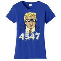 Trump 2024 45 47 Squared Second Term Usa Vintage Trump 2024 Great Gift Women's T-Shirt