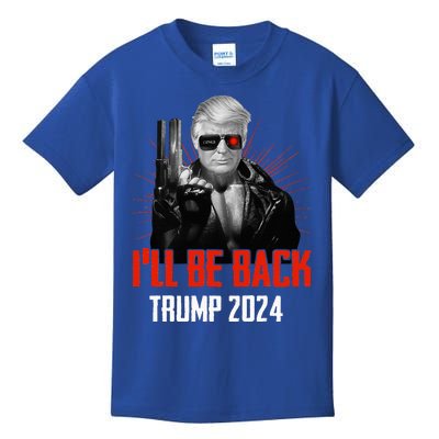 Trump 2024 45 47 Trumpinator Ill Be Back Save America Kids T-Shirt