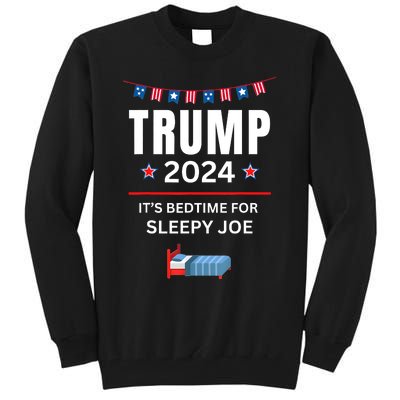 Trump 2024Funny Anti Sleepy Joe Biden Pro Trump Republican Tall Sweatshirt