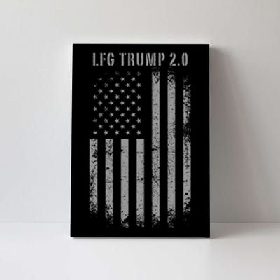 Trump 2.0 American Flag Trump 47 2nd Term Maga 2024 Lfg Canvas