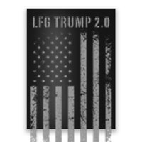 Trump 2.0 American Flag Trump 47 2nd Term Maga 2024 Lfg Poster