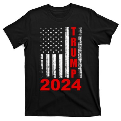 Trump 2024 American Flag Vintage Donald Trump 2024 T-Shirt