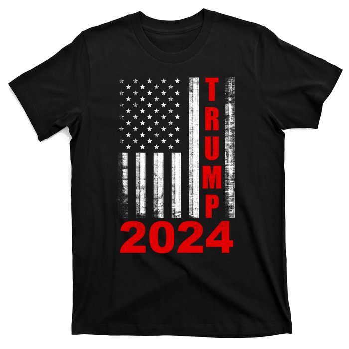 Trump 2024 American Flag Vintage Donald Trump 2024 T-Shirt